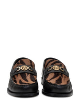 VERSACE - Versace Animalier Loafers - Black - LIDIASHOPPING® - Official Website