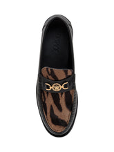 VERSACE - Versace Animalier Loafers - Black - LIDIASHOPPING® - Official Website
