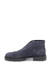 HOGAN - Hogan H673 Ankle Boots - Blue - LIDIASHOPPING® - Official Website