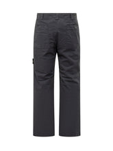 STONE ISLAND - Pantaloni Neri in Cotone con Logo Stone Island - Blu | Lidia Shopping ® | Official Website