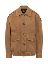 IRO - Giacca in Pelle Cammello con Cintura Iro - Marrone - LIDIASHOPPING® - Official Website