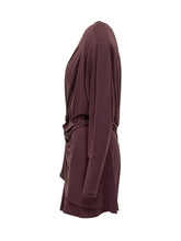 IRO - Iro Abito Drappeggiato Bordeaux con Scollo a V - Rosso - LIDIASHOPPING® - Official Website