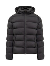 HERNO - Black Hooded Puffer Jacket - Black - LIDIASHOPPING® - Official Website