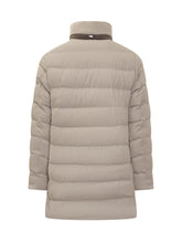 HERNO - MooRER Long Puffer Jacket with High Collar - Beige - LIDIASHOPPING® - Official Website