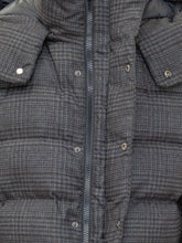 HERNO - Herno Hooded Puffer Jacket with Check Pattern - Blue - LIDIASHOPPING® - Official Website