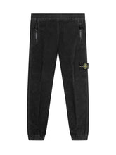 STONE ISLAND KIDS - Stone Island Kids Velvet-Effect Trousers - Blue - LIDIASHOPPING® - Official Website