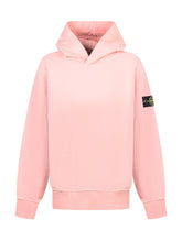 STONE ISLAND KIDS - Stone Island Kids Felpa Rosa con Cappuccio e Logo - Rosa | Lidia Shopping ® | Official Website
