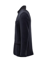 FAY - Fay Giacca Blu con Collo alla Coreana e Gancio - Blu | Lidia Shopping ® | Official Website
