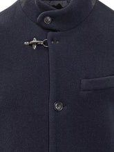 FAY - Fay Giacca Blu con Collo alla Coreana e Gancio - Blu | Lidia Shopping ® | Official Website