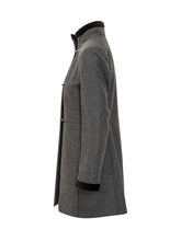 FAY - Fay wool coat with signature hooks - Grey - LIDIASHOPPING® - Official Website