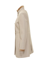 FAY - Fay Cappotto con Ganci Iconici e Dettagli in Velluto - Beige - LIDIASHOPPING® - Official Website