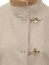 FAY - Fay Cappotto con Ganci Iconici e Dettagli in Velluto - Beige - LIDIASHOPPING® - Official Website