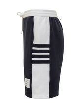 THOM BROWNE - Thom Browne Navy Cotton Shorts - Blue | Lidia Shopping ® | Official Website