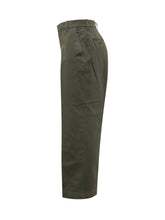 THOM BROWNE - Thom Browne Pantaloni Verde Oliva in Cotone - Verde | Lidia Shopping ® | Official Website