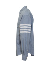THOM BROWNE - Thom Browne Oxford Shirt - Blue - LIDIASHOPPING® - Official Website