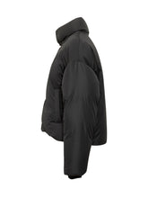AMI ALEXANDRE MATTIUSSI - Ami Paris Black Down Jacket with Heart Logo - Black - LIDIASHOPPING® - Official Website
