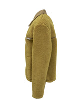 AMI ALEXANDRE MATTIUSSI - Ami Giacca in Shearling Giallo con Colletto a Contrasto - Verde - LIDIASHOPPING® - Official Website