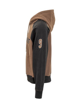 AMI ALEXANDRE MATTIUSSI - Ami Alexandre Mattiussi Felpa Hoodie Bicolore Uomo - Marrone - LIDIASHOPPING® - Official Website