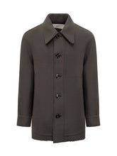 AMI ALEXANDRE MATTIUSSI - Ami Alexandre Mattiussi Dark Grey Wool Overshirt - Grey - LIDIASHOPPING® - Official Website