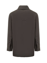 AMI ALEXANDRE MATTIUSSI - Ami Alexandre Mattiussi Dark Grey Wool Overshirt - Grey - LIDIASHOPPING® - Official Website