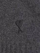 AMI ALEXANDRE MATTIUSSI - Ami Paris Grey Wool-Blend Turtleneck - Grey - LIDIASHOPPING® - Official Website