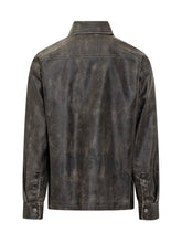 PALM ANGELS - Palm Angels Vintage-Effect Shirt - Grey - LIDIASHOPPING® - Official Website