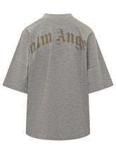 PALM ANGELS - T-shirt oversize Palm Angels grigia - Grigio - LIDIASHOPPING® - Official Website