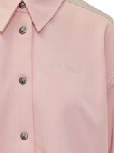 PALM ANGELS - Palm Angels Giacca Rosa con Bande Laterali - Rosa - LIDIASHOPPING® - Official Website