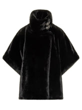 PINKO - High-Neck Cape with Buckles PINKO - Black - LIDIASHOPPING® - Official Website