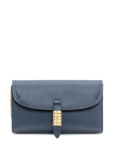 PINKO - Portafoglio a Tracolla Pinko Saddle con Catena - Blu - LIDIASHOPPING® - Official Website