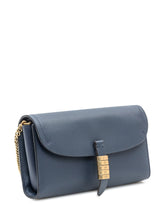 PINKO - Portafoglio a Tracolla Pinko Saddle con Catena - Blu - LIDIASHOPPING® - Official Website