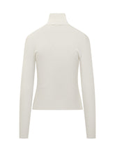 COURREGES - Courrèges white turtleneck with zip - White - LIDIASHOPPING® - Official Website