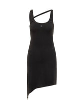 COURREGES - Abito nero asimmetrico Courrèges - Nero - LIDIASHOPPING® - Official Website
