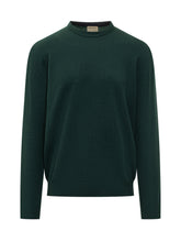 WOOLRICH - Pure Wool Crewneck Sweater Woolrich - Green | Lidia Shopping ® | Official Website