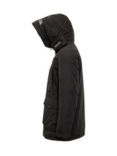 WOOLRICH - Black Technical Parka with Hood Woolrich - Black | Lidia Shopping ® | Official Website
