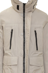 WOOLRICH - Woolrich Beige Parka with Multiple Pockets - Grey | Lidia Shopping | Official Website