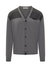 LANVIN - Lanvin Cardigan in Lana con Dettagli a Contrasto - Grigio | Lidia Shopping | Official Website