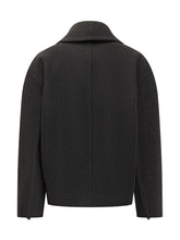 LANVIN - Lanvin Short Peacoat in Lana - Nero | Lidia Shopping | Official Website
