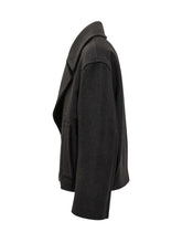 LANVIN - Lanvin Short Peacoat in Lana - Nero | Lidia Shopping | Official Website