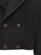 LANVIN - Lanvin Short Peacoat in Lana - Nero | Lidia Shopping | Official Website