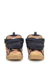 LANVIN - Lanvin Sneakers Curb in Pelle e Mesh Marroni - Marrone | Lidia Shopping | Official Website