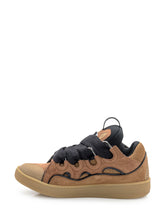 LANVIN - Lanvin Sneakers Curb in Pelle e Mesh Marroni - Marrone | Lidia Shopping | Official Website