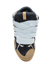 LANVIN - Lanvin Curb Sneakers in Black Leather and Mesh - Multicolor | Lidia Shopping | Official Website