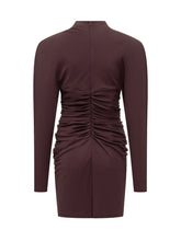 STELLA MCCARTNEY - Abito Stella McCartney Drappeggiato a Maniche Lunghe - Marrone - LIDIASHOPPING® - Official Website