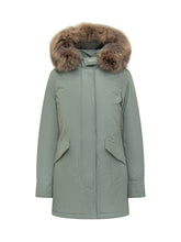 WOOLRICH - Woolrich Arctic Raccoon - Green - LIDIASHOPPING® - Official Website