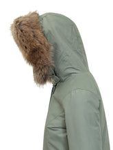 WOOLRICH - Woolrich Arctic Raccoon - Green - LIDIASHOPPING® - Official Website