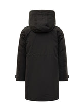 WOOLRICH - Long Padded Parka with Hood Woolrich - Black | Lidia Shopping | Official Website