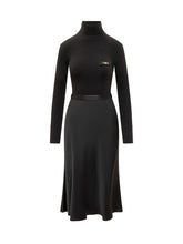 ELISABETTA FRANCHI - Elisabetta Franchi Abito con Collo Alto - Nero - LIDIASHOPPING® - Official Website