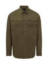 DSQUARED2 - Dsquared2 Cotton Shirt with Front Pockets - Green - LIDIASHOPPING® - Official Website