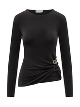 COPERNI - Top Coperni con Dettaglio Arricciato e Fibbia - Nero | Lidia Shopping | Official Website